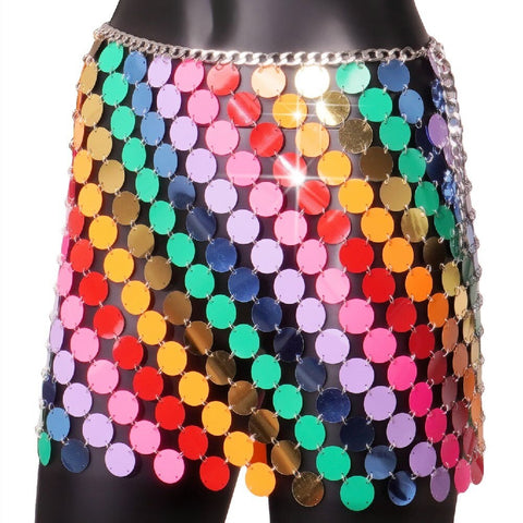 Sexy Elegant See Through Sequin Mini skirt CODE: KAR2047