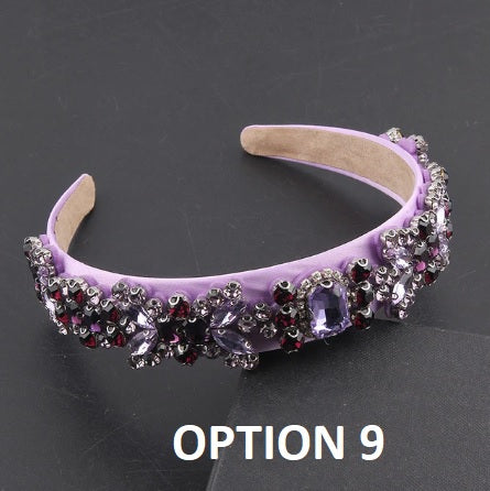 New Fashion Personality Baroque Colorful Rhinestone Headband CODE: KAR2054