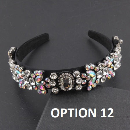 New Fashion Personality Baroque Colorful Rhinestone Headband CODE: KAR2054