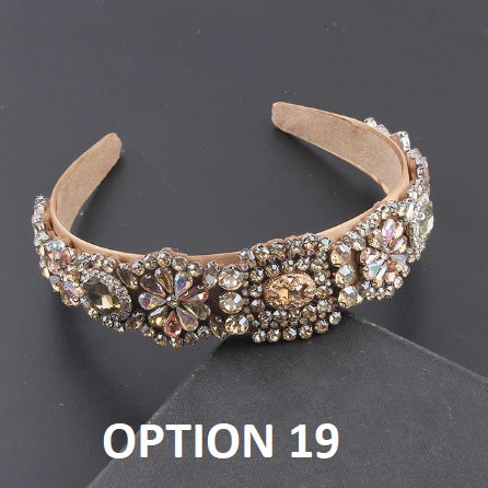 New Fashion Personality Baroque Colorful Rhinestone Headband CODE: KAR2054