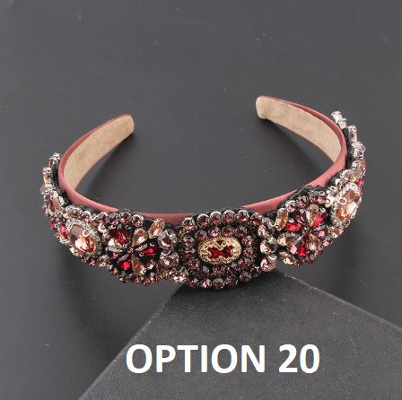 New Fashion Personality Baroque Colorful Rhinestone Headband CODE: KAR2054