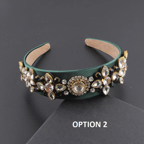 New Fashion Personality Baroque Colorful Rhinestone Headband CODE: KAR2054