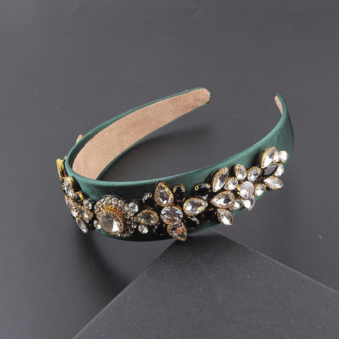 New Fashion Personality Baroque Colorful Rhinestone Headband CODE: KAR2054