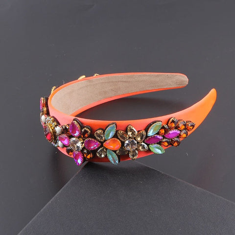 New Fashion Personality Baroque Colorful Rhinestone Headband CODE: KAR2054