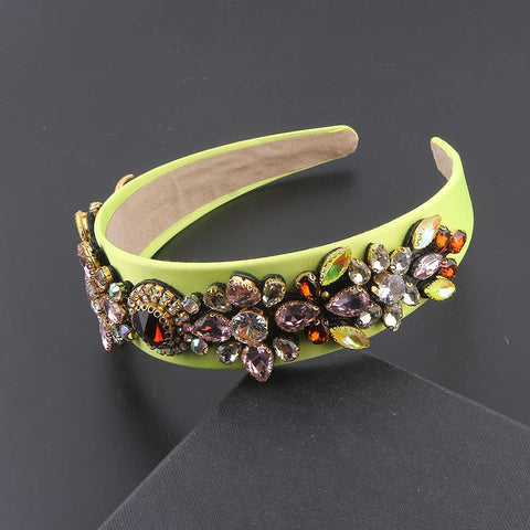 New Fashion Personality Baroque Colorful Rhinestone Headband CODE: KAR2054