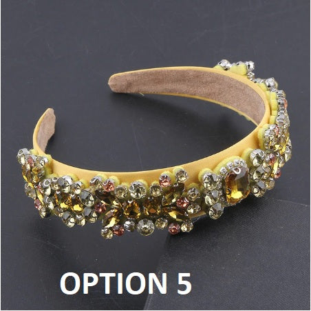 New Fashion Personality Baroque Colorful Rhinestone Headband CODE: KAR2054