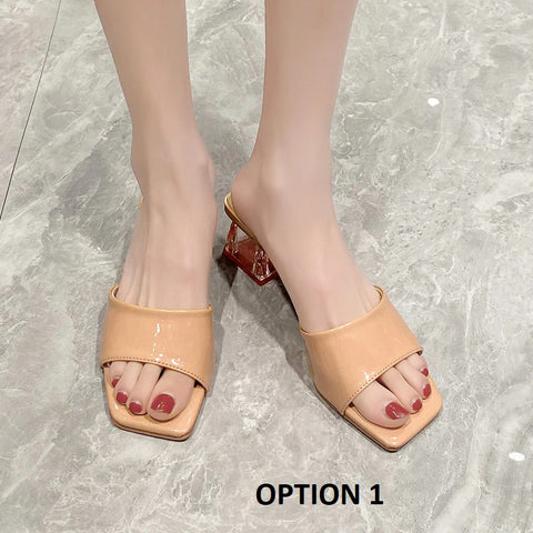 New Elegant Clear Designer Stripper Heel CODE: KAR2056