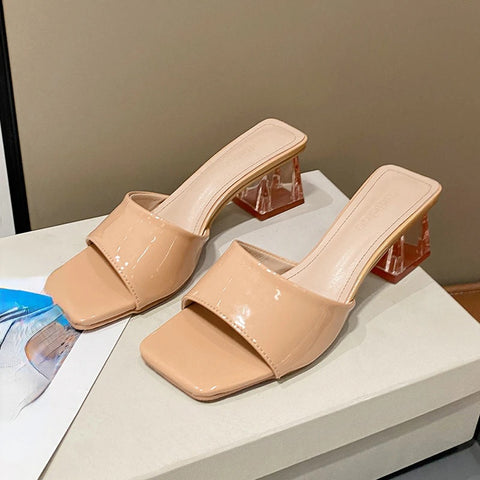New Elegant Clear Designer Stripper Heel CODE: KAR2056