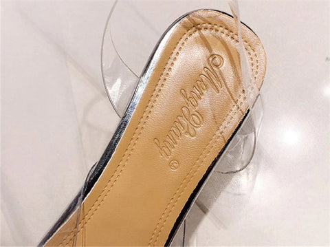 Sexy Transparent Summer Elegant Rhinestone Sandals CODE: KAR2069