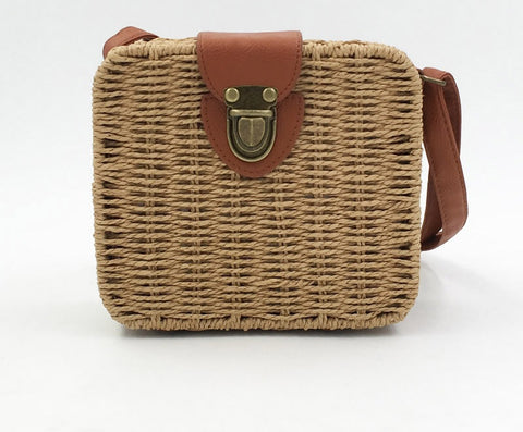 Bohemia woven Candy Color Straw Small Shoulder Bags CODE: KAR2072