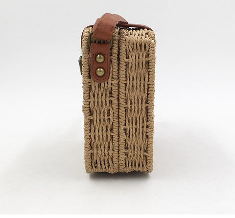 Bohemia woven Candy Color Straw Small Shoulder Bags CODE: KAR2072