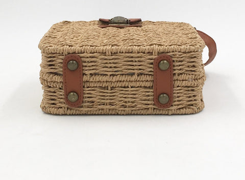 Bohemia woven Candy Color Straw Small Shoulder Bags CODE: KAR2072