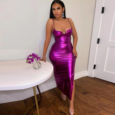 New Fashion Sexy Backless Strap Skinny Slim Maxi Dress CODE: KAR2079