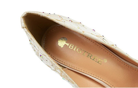 New Stiletto Pearl Flowers Pumps Rhinestone High Heel CODE: KAR2086