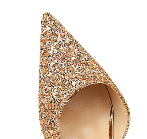 Sexy Stilettos Sequin Cloth High Heels CODE: KAR2087