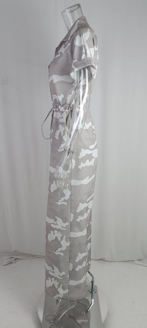 Summer Casual Print Long Jumpsuits CODE: KAR2089