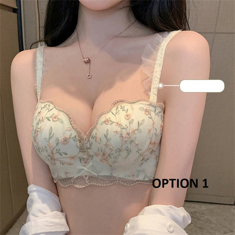 New Collection No Steel Ring Embossed Bra CODE: KAR2091