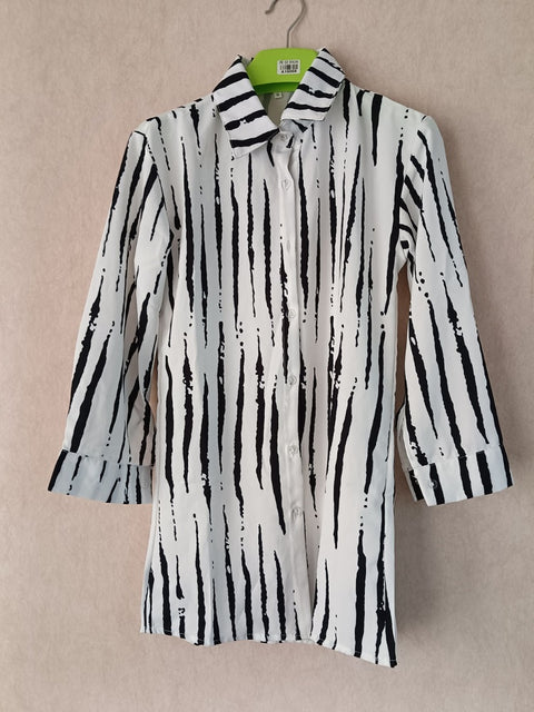 Summer Printed Long-sleeved Shirt + Straight Pant Set CODE: KAR2094