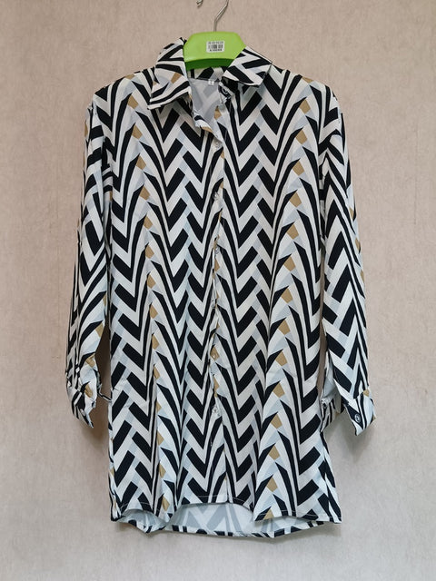 Summer Printed Long-sleeved Shirt + Straight Pant Set CODE: KAR2094