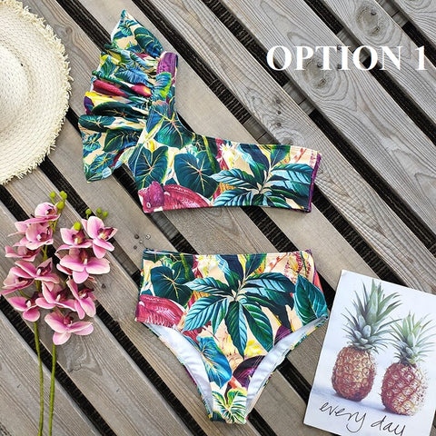 Summer Print Sexy Push Up Bikini Set Swimwear CODE: KAR2101