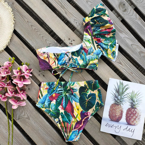 Summer Print Sexy Push Up Bikini Set Swimwear CODE: KAR2101