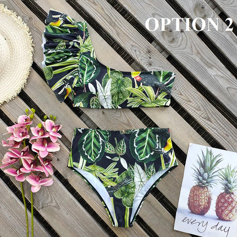 Summer Print Sexy Push Up Bikini Set Swimwear CODE: KAR2101
