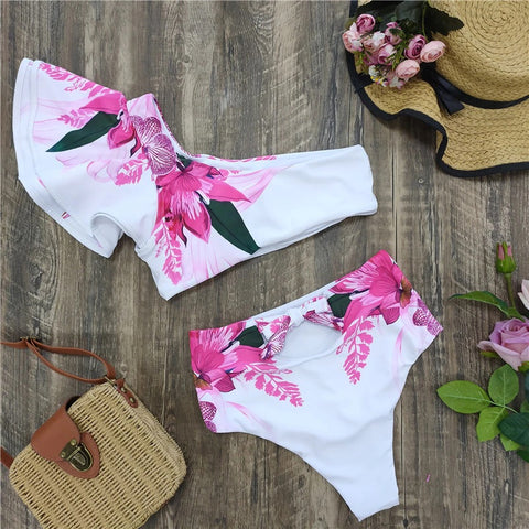 Summer Print Sexy Push Up Bikini Set Swimwear CODE: KAR2101