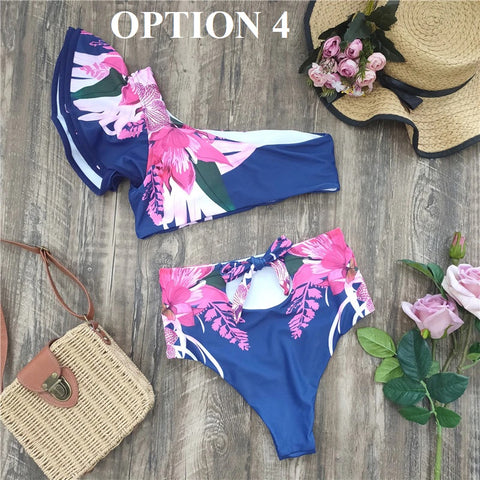 Summer Print Sexy Push Up Bikini Set Swimwear CODE: KAR2101