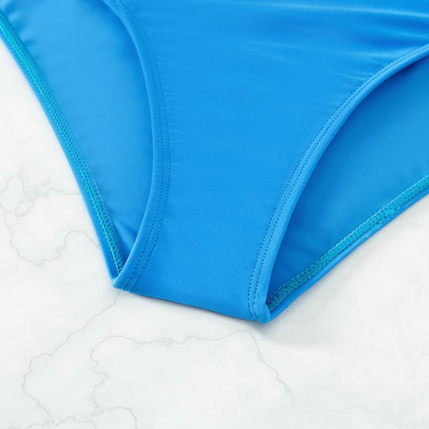 Sexy Hollow Out Long Sleeves Slim Fit Round Neck Back Zipper Closure Swimwear CODE: KAR2102