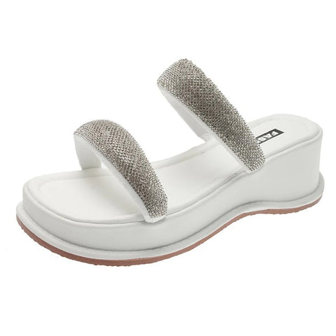 Sequin Thick Bottoming Flat Sandal SIZE: 37 CODE: READY1135