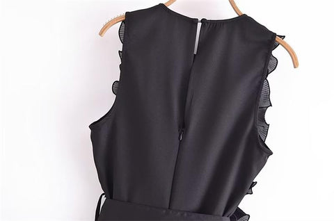 New Fashion Patchwork Flounces Decorative Elegant Jumpsuit CODE: KAR2118