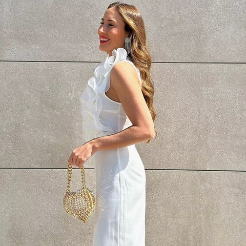 New Fashion Patchwork Flounces Decorative Elegant Jumpsuit CODE: KAR2118