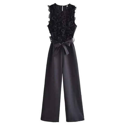 New Fashion Patchwork Flounces Decorative Elegant Jumpsuit CODE: KAR2118