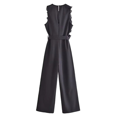 New Fashion Patchwork Flounces Decorative Elegant Jumpsuit CODE: KAR2118
