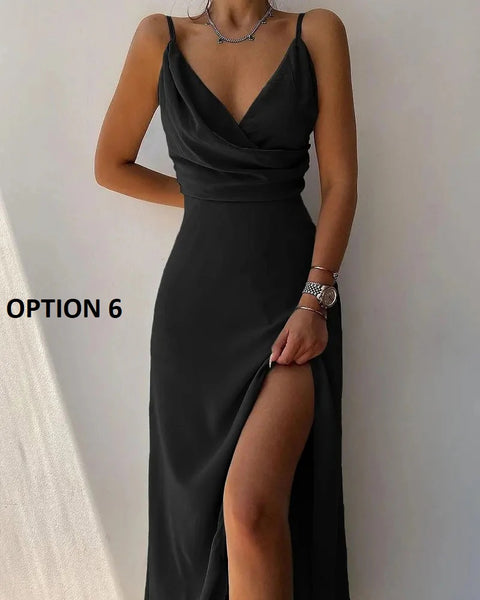 Summer Tropical Print Halter Sleeveless Sexy camisole Large swing Maxi Dress CODE: KAR2121
