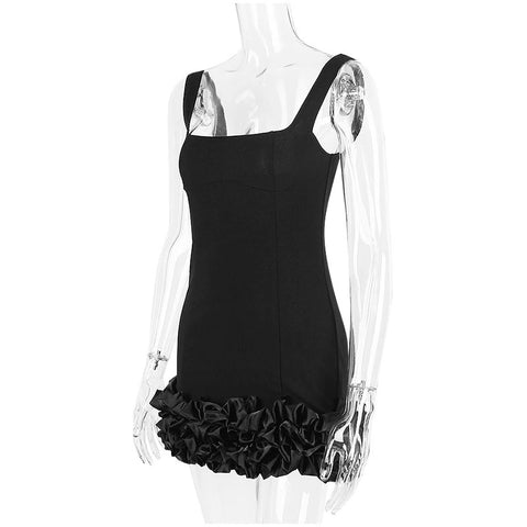 Sexy Ruffles Hem Prom Slim Sleeveless Zipper Dress CODE: KAR2123