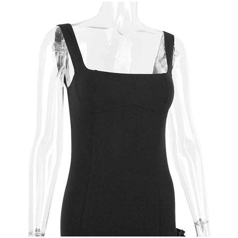 Sexy Ruffles Hem Prom Slim Sleeveless Zipper Dress CODE: KAR2123