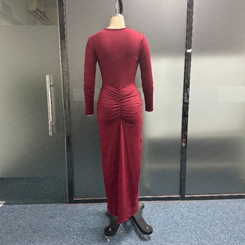 Luxury Designer Summer Hem Split Deep V Neck Bodycon Prom Dresses CODE: KAR2135