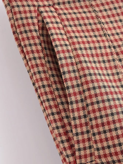 New Casual Plaid Print Pants CODE: KAR2138