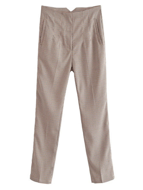 New Casual Plaid Print Pants CODE: KAR2138