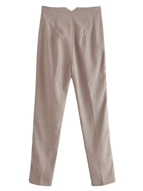 New Casual Plaid Print Pants CODE: KAR2138