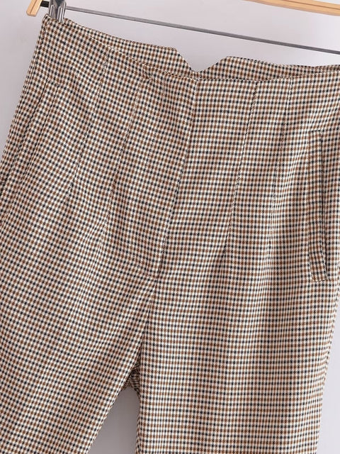 New Casual Plaid Print Pants CODE: KAR2138