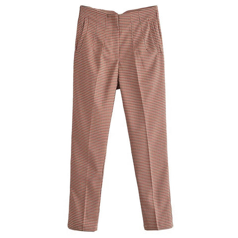 New Casual Plaid Print Pants CODE: KAR2138