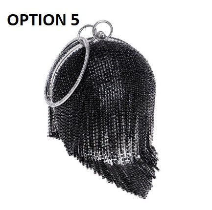 New Tassel Rhinestones Design With Chain Ball Bags CODE: KAR2139