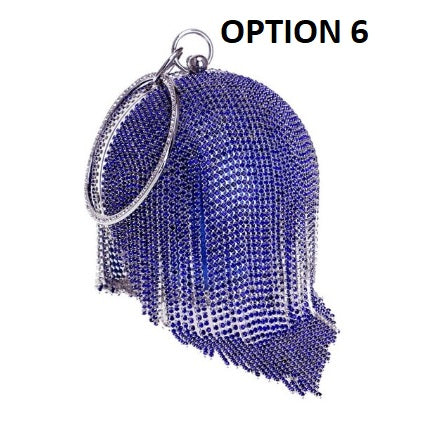 New Tassel Rhinestones Design With Chain Ball Bags CODE: KAR2139