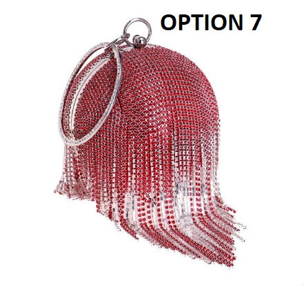 New Tassel Rhinestones Design With Chain Ball Bags CODE: KAR2139