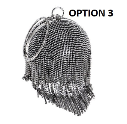 New Tassel Rhinestones Design With Chain Ball Bags CODE: KAR2139