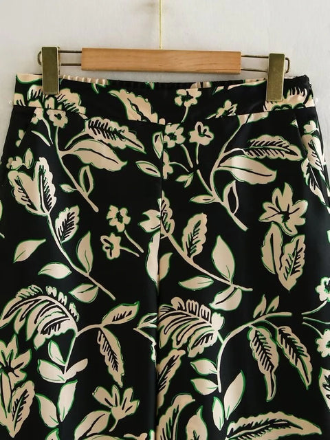 Summer Casual Loose Tassel Sleeve Bow Top Elastic Wide Leg Pant CODE: KAR2141