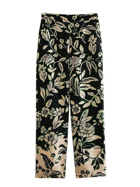 Summer Casual Loose Tassel Sleeve Bow Top Elastic Wide Leg Pant CODE: KAR2141