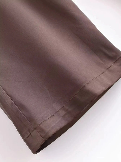 New Fashion Satin Cargo Pants CODE: KAR2143